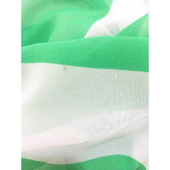 A'Gaci Small Sheer Green and White Striped Top - Picture 4 of 8